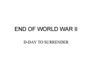 END OF WORLD WAR II