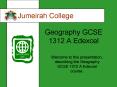 Geography GCSE 1312 A Edexcel PowerPoint PPT Presentation