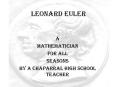 Leonard Euler PowerPoint PPT Presentation