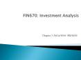 FIN670: Investment Analysis PowerPoint PPT Presentation