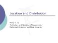 Location and Distribution PowerPoint PPT Presentation