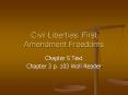Civil Liberties: First Amendment Freedoms PowerPoint PPT Presentation
