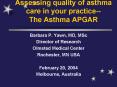 Assessing quality of asthma care in your practice-- The Asthma APGAR PowerPoint PPT Presentation
