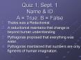 Quiz 1; Sept. 1 Name PowerPoint PPT Presentation