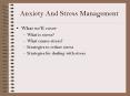Anxiety And Stress Management PowerPoint PPT Presentation