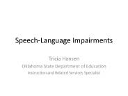 Speech-Language Impairments