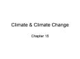 Climate PowerPoint PPT Presentation
