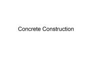 Concrete Construction