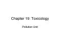 Chapter 19: Toxicology PowerPoint PPT Presentation