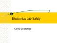 Electronics Lab Safety PowerPoint PPT Presentation