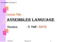 IBM 370 Assembly Language