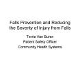 Falls Prevention and Reducing the Severity of Injury from Falls PowerPoint PPT Presentation