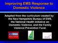 Improving EMS Response to Domestic Violence PowerPoint PPT Presentation