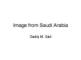 Image from Saudi Arabia PowerPoint PPT Presentation