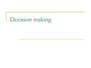 Decision making