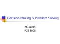 Decision Making PowerPoint PPT Presentation