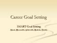 Career Goal Setting PowerPoint PPT Presentation