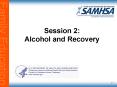 Session 2: Alcohol and Recovery PowerPoint PPT Presentation