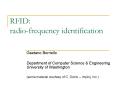 RFID: radio-frequency identification PowerPoint PPT Presentation