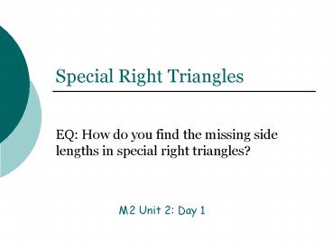 Special Right Triangles