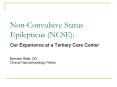 Non-Convulsive Status Epilepticus (NCSE): PowerPoint PPT Presentation