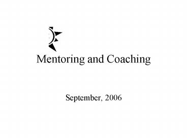 Mentoring and Coaching