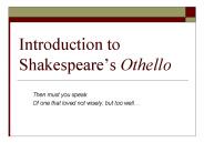 Introduction to Shakespeare