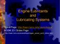 Engine Lubricants and Lubricating Systems PowerPoint PPT Presentation