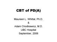 CBT of PD(A)