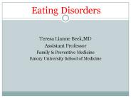 Eating Disorders