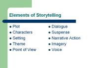 Elements of Storytelling