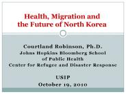 Courtland Robinson, Ph.D.