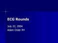 ECG Rounds PowerPoint PPT Presentation