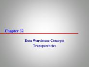 Data Warehouse Concepts