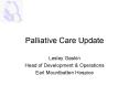 Palliative Care Update PowerPoint PPT Presentation