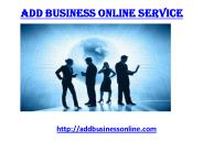 Add Business Online Service