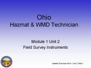 HazMat Technician Mod 1 Unit 2 Slide 1