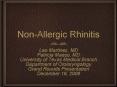 Non-Allergic Rhinitis PowerPoint PPT Presentation