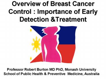 Overview of Breast Cancer Control : Importance of Early Detection