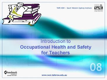 Introduction to Occupational Health and Safety for Teachers