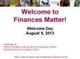 Welcome to Finances Matter! PowerPoint PPT Presentation