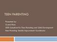 Teen Parenting PowerPoint PPT Presentation