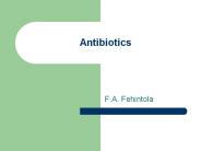 Antibiotics