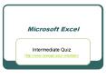 Microsoft Excel PowerPoint PPT Presentation