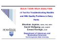 BULK TANK MILK ANALYSIS - A Tool for Troubleshooting Mastitis and Milk Quality Problems in Dairy Herds PowerPoint PPT Presentation