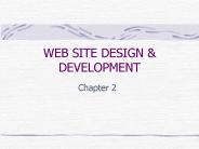 WEB SITE DESIGN