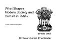 What Shapes Modern Society and Culture in India? Indian National emblem PowerPoint PPT Presentation
