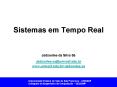 Sistemas em Tempo Real PowerPoint PPT Presentation