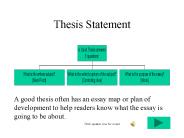Thesis Statement