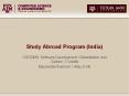 Study Abroad Program (India) PowerPoint PPT Presentation